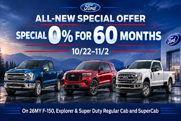 Special 0% for 60 Months
