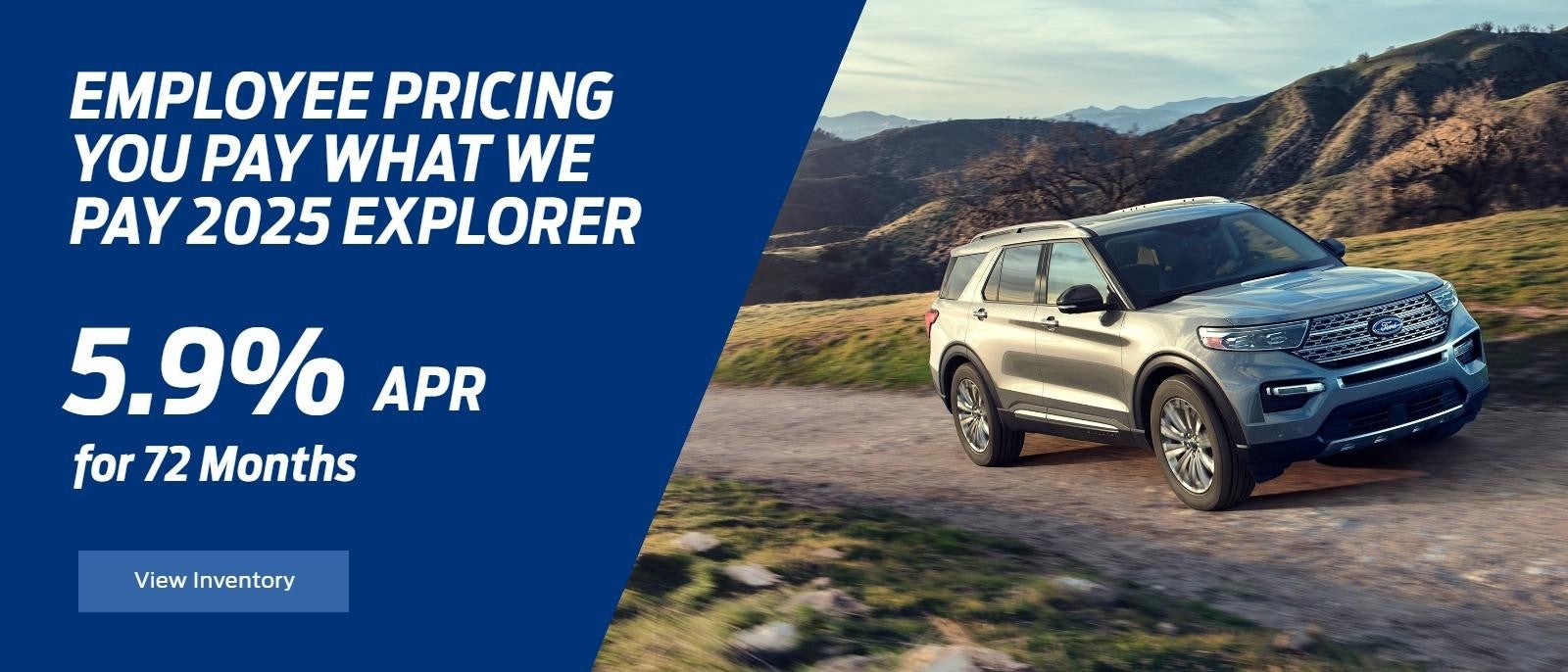 2025 Explorer Employee Pricing at Criswell Ford in Woodstock VA
